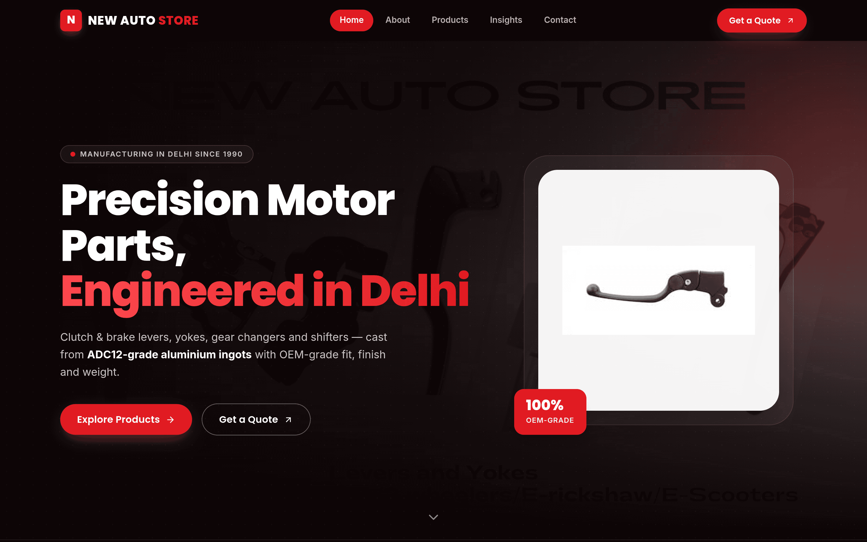 Lever Yoke Manufacturer, built by karmik